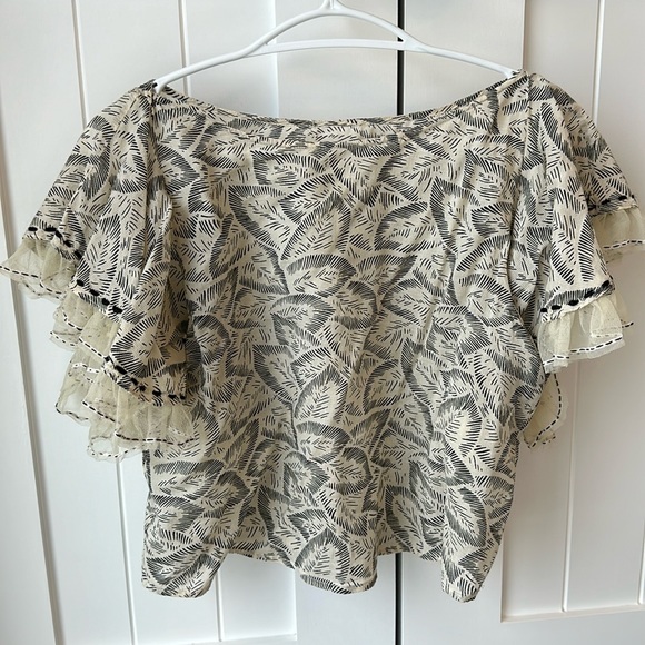 Loveshackfancy cropped blouse - Picture 1 of 1